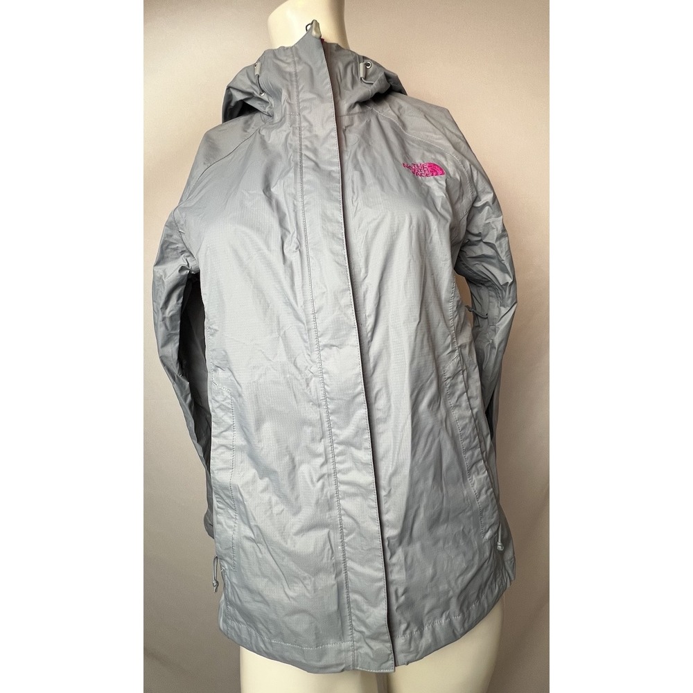 North Face Jacket Women's HyVent 2.5L Outdoor Gear‎ Gray Pink Small